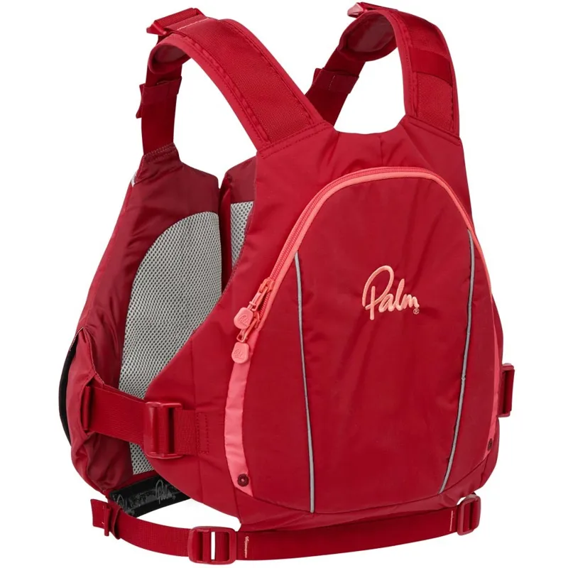 2025 Palm Equipment Peyto 3 Pockets Womens Touring Buoyancy Aid Chilli Red-1